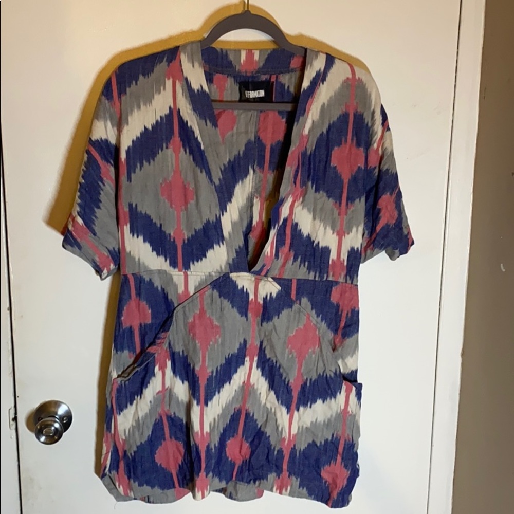 Deep V tunic dress from Reformation
